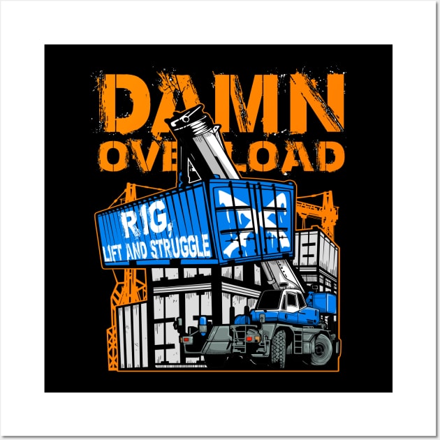 Mobile Crane Rig Wall Art by damnoverload